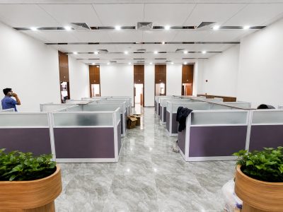 Cụm bàn làm việc vách ngăn 8 người cho văn phòng