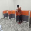 Cụm bàn vách ngăn thiết kế nhật vinh