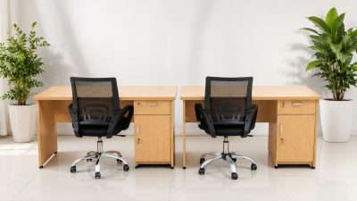Bàn làm việc 1m2 có tủ phụ