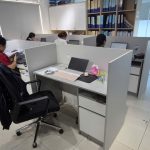 Nhật Vinh thi công cụm bàn vách ngăn gỗ ở Quận 1