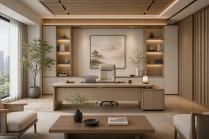 Thiết kế phòng giám đốc phong cách japandi
