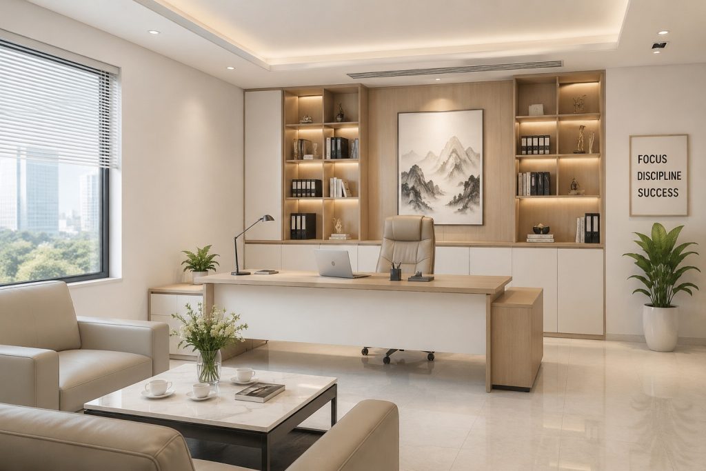 Thiết kế thi công nội thất văn phòng giám đốc