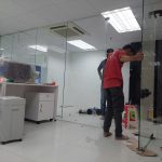 Thiết kế thi công vách kính văn phòng ở phú nhuận