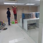 Vách kính ngăn phòng 10 ly