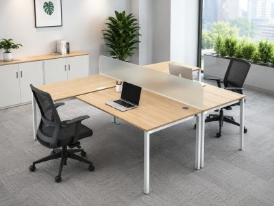 Bàn làm việc chân sắt vuông BLV01-NV