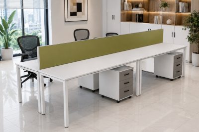 Cụm bàn làm việc vách ngăn giữa