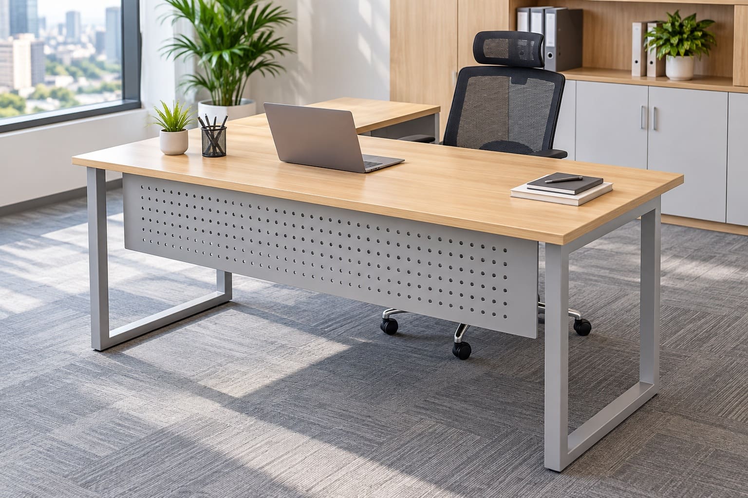 Bàn làm việc lượn cong L 1400