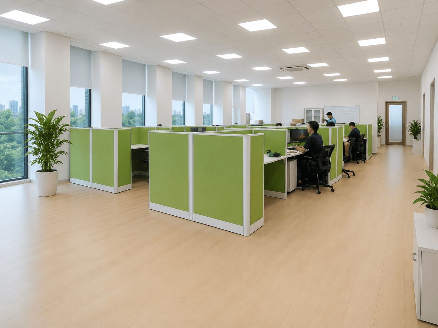 Vách ngăn văn phòng thiết kế yêu cầu