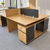 Cụm bàn làm việc 4 đôi cho 4 người ngồi